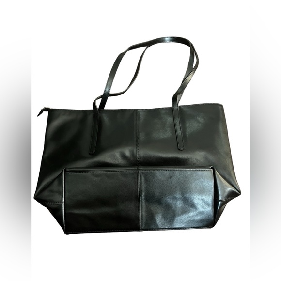 Rustic Town Women’s black leather tote bag purse - Picture 4 of 10